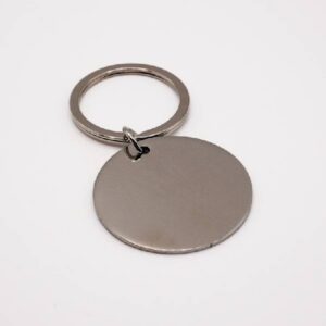 Brelok metalowy okrągły 4 cm